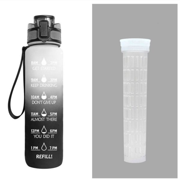 1L Tritan Water Bottle With Time Marker Bounce Cover Motivational Water Bottle Cycling Leakproof Cup For Sports Fitness Bottles - Image 55