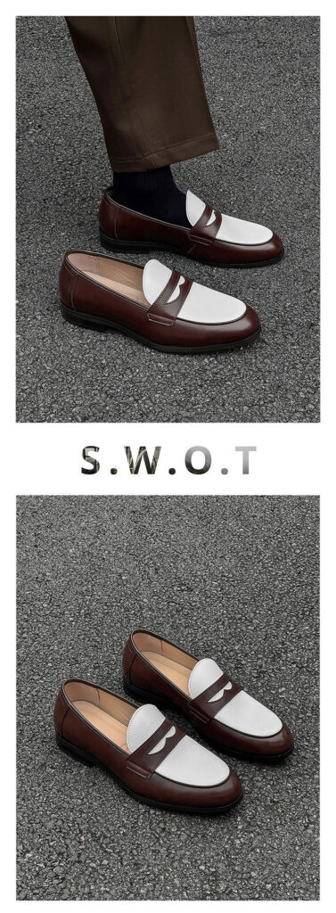 New Stylish All-match Mens Slip-on Casual Leather Shoes