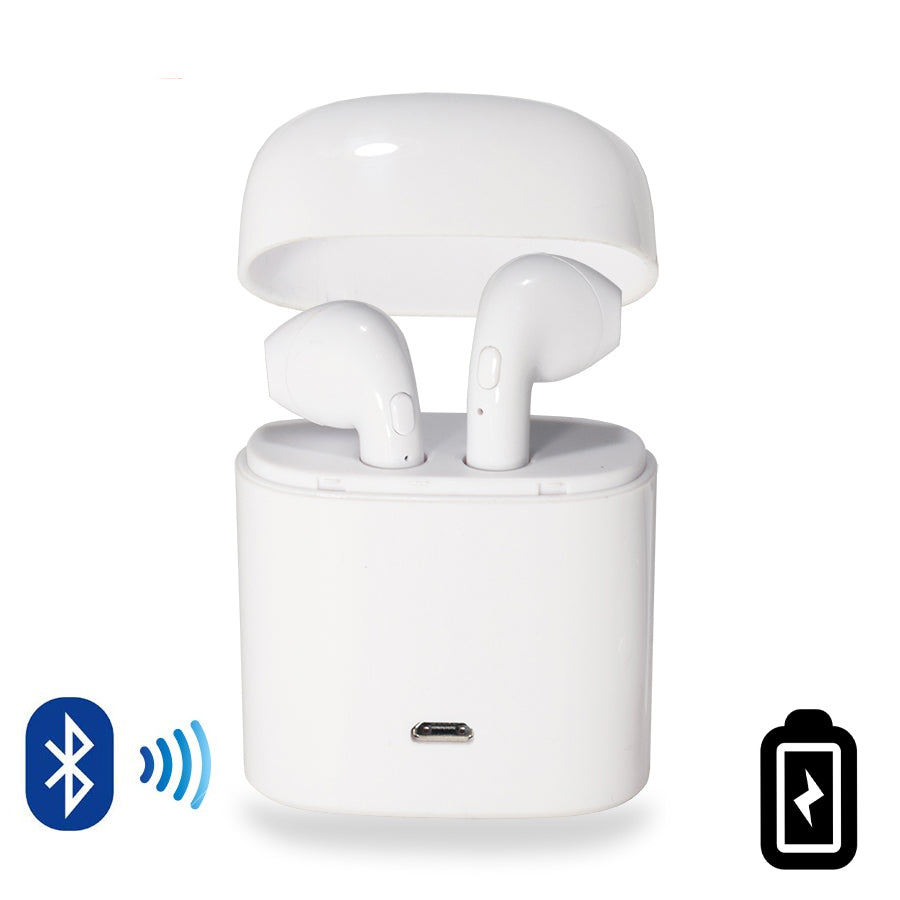 Dual Chamber Wireless Bluetooth Earphones With Charging Box - Image 7