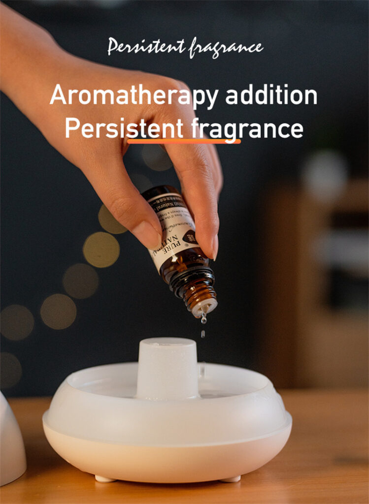 Flame Humidifier Aromatherapy Diffuser 7 Colors Light Home Air Humidifier 130ML USB Room Fragrance Essential Oil Diffuser