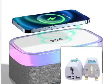 Intelligent Multifunctional Alarm Clock Bluetooth Speaker Wireless Charger Fast Charge Clock Atmosphere Night Light Home Decor - Image 9