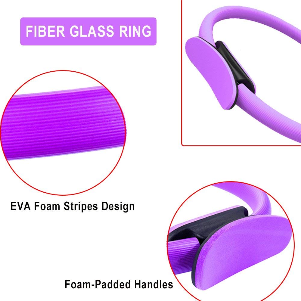 Yoga Fitness Pilates Ring Women Girls Circle Magic Dual Exercise Home Gym Workout Sports Lose Weight Body Resistance - Image 19