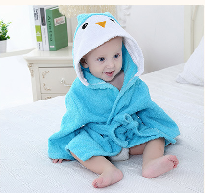 Cartoon Cute Animal Modeling Baby Bath Towels Baby Bathrobes Cotton Children's Bathrobes Baby Hooded - Image 14