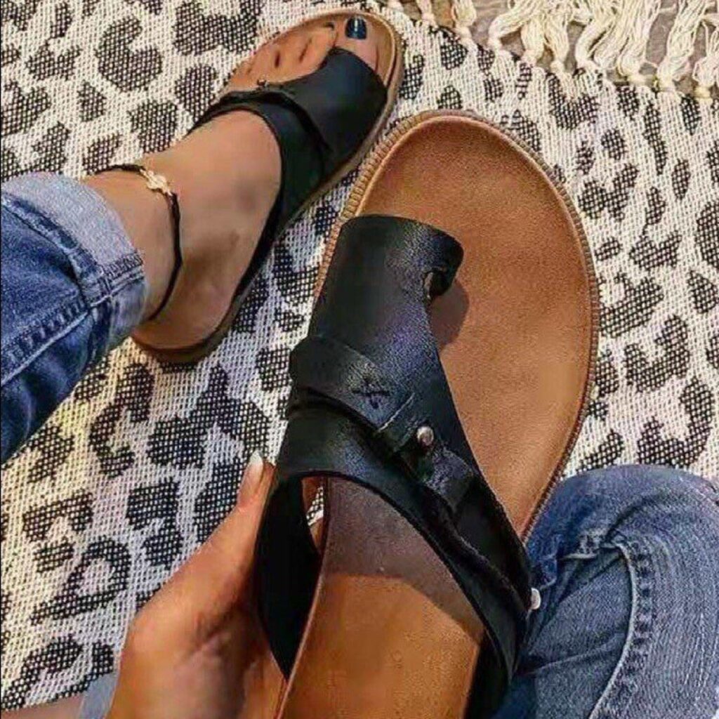 Women's Closed-Toe Slippers Comfortable All-Match Thick-Soled Sandals