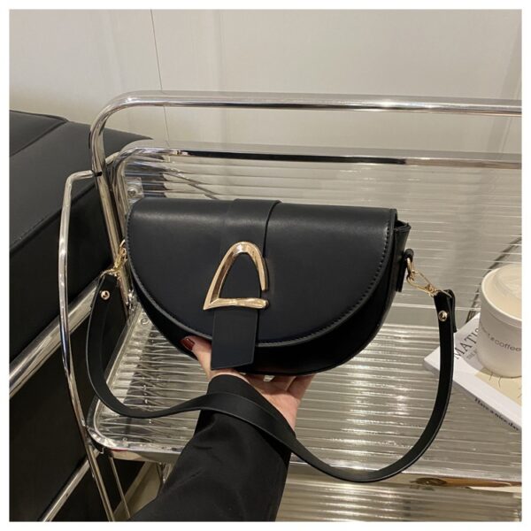 High-end, Fashionable Single-shoulder Bag Niche Saddle Bag - Image 17