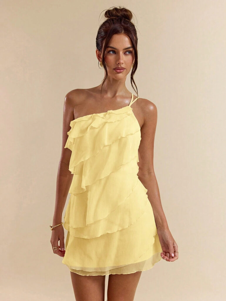 Elegant Backless Versatile Slim-fit Slash-Neck Slip Dress For Women