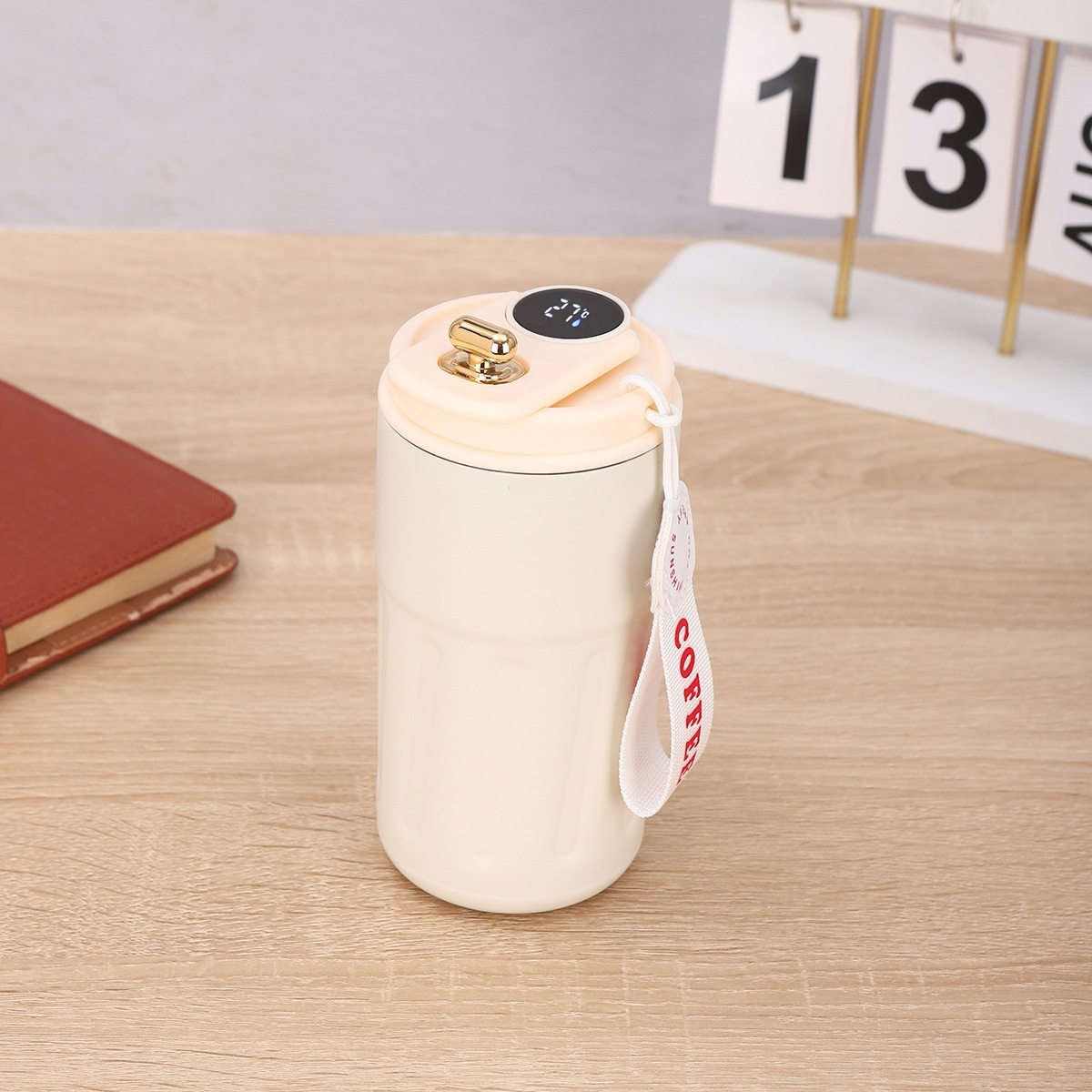 Smart Digital Thermal Bottle Portable Coffee Mug Stainless Steel Water Bottle In-Car Insulated Cup Keep Cold Vacuum Flasks 450ml - Image 22