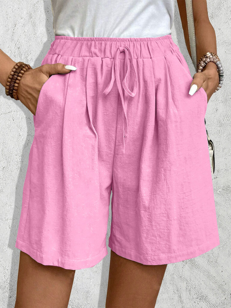 Ice Silk Wide-leg Shorts Casual And Versatile