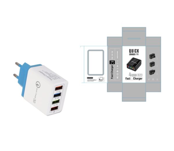 USB Charger Quick Charge 3.0 4 Phone Adapter For Tablet Portable Wall Mobile Charger Fast Charger - Image 18