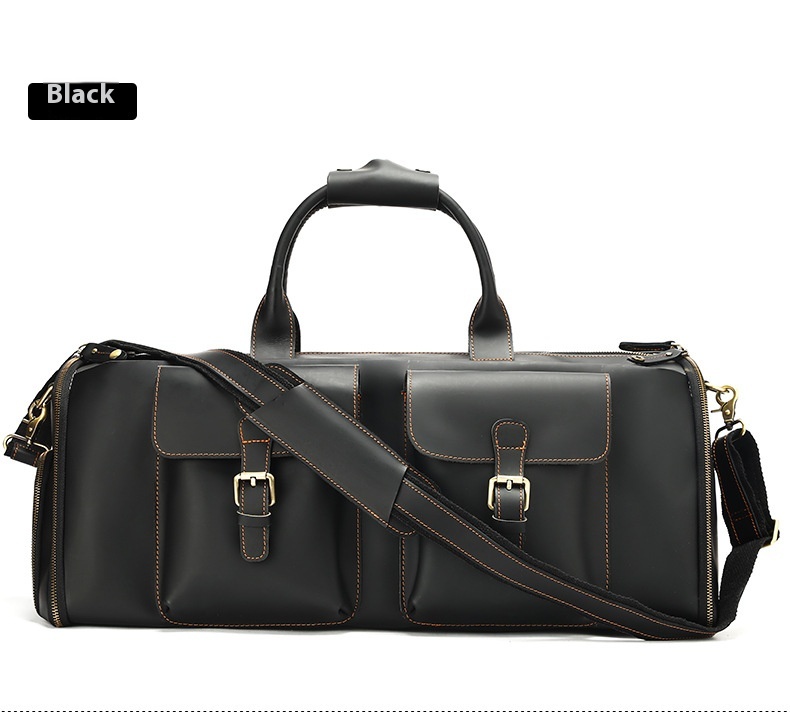 Leather Handheld Portable Travel Bag