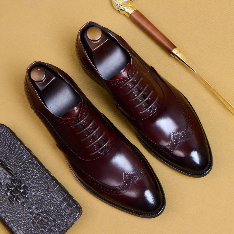 Men's Business Formal Pointed-Toe Oxford Shoes