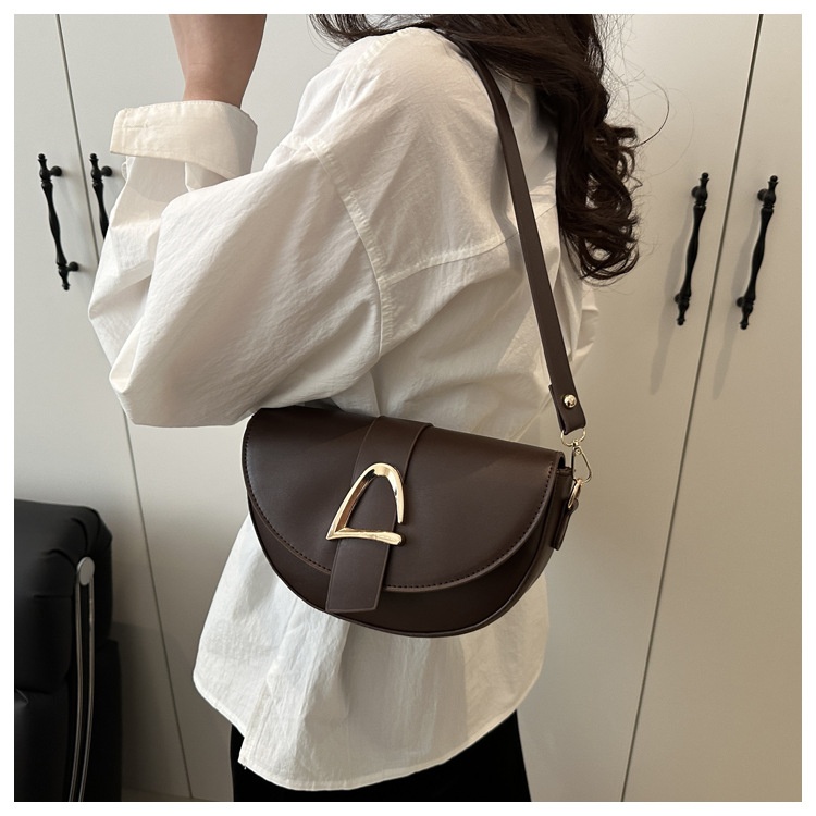 High-end, Fashionable Single-shoulder Bag Niche Saddle Bag