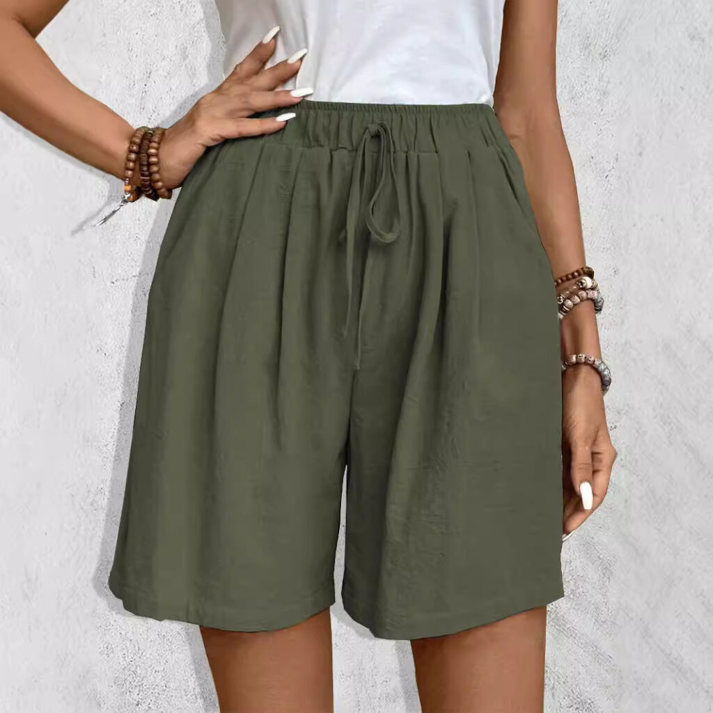 Ice Silk Wide-leg Shorts Casual And Versatile