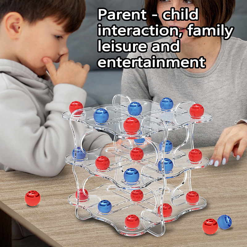 3D Triple Tic-Tac-Toe Early Learning Board Game For Kids - Image 6