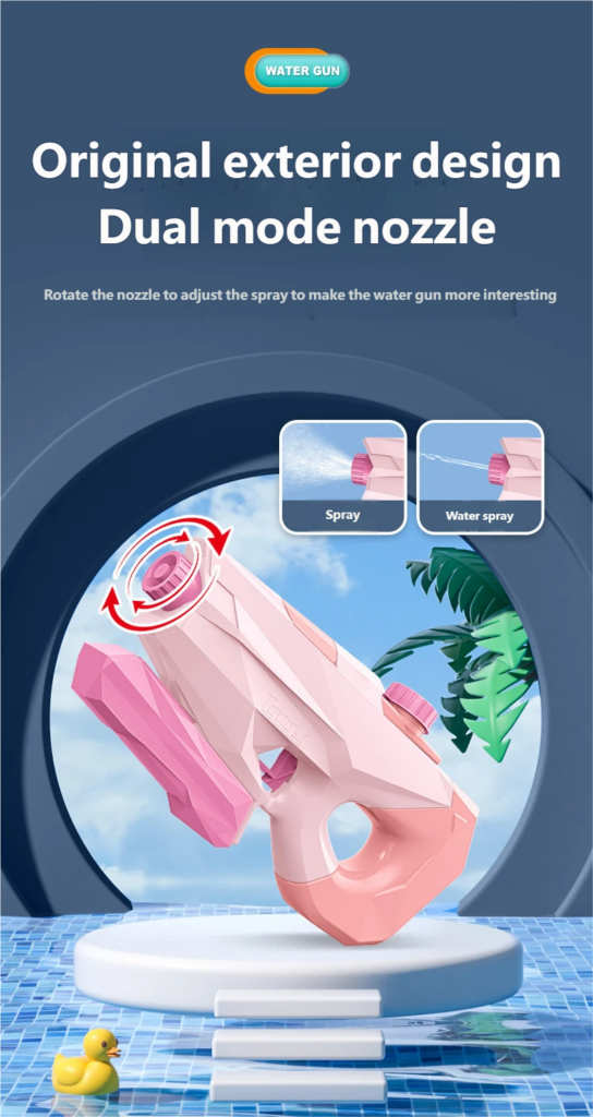Children's Water Gun - High-Pressure Pull-Back Water Pistol
