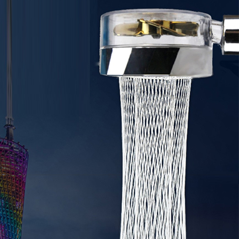 Shower Head Water Saving Flow 360 Degrees Rotating With Small Fan ABS Rain High Pressure Spray Nozzle Bathroom Accessories - Image 21