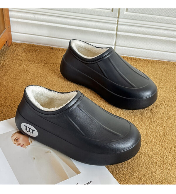 Envelope-style Warm Waterproof And Oil-resistant Slip-on Shoes - Image 13
