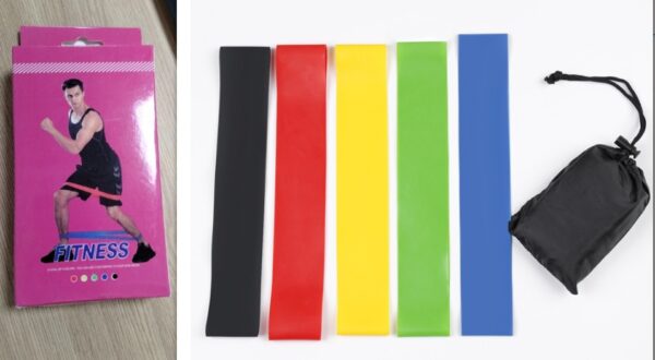 5 Level Resistance Rubber Bands Yoga Training Elastic Bands - Image 25