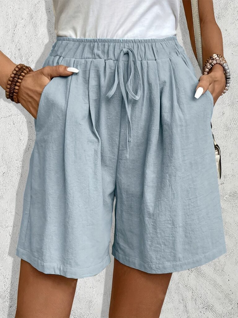 Ice Silk Wide-leg Shorts Casual And Versatile