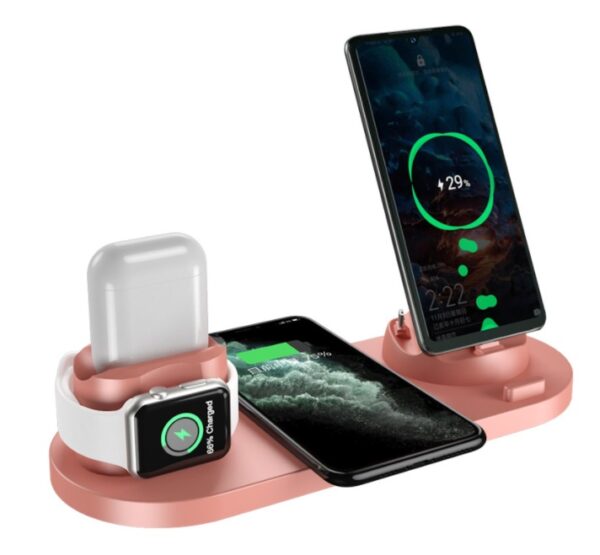Wireless Charger For IPhone Fast Charger For Phone Fast Charging Pad For Phone Watch 6 In 1 Charging Dock Station - Image 14