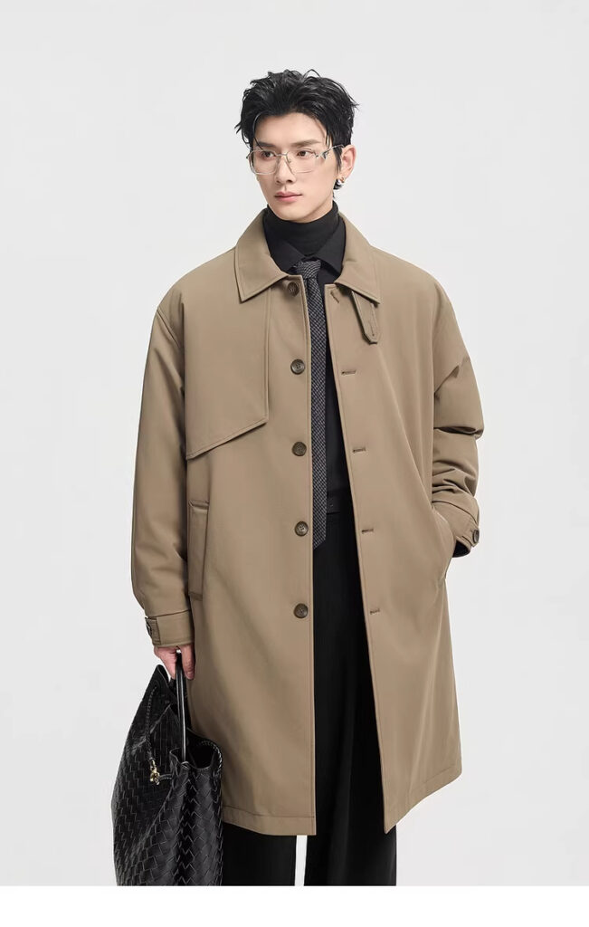 Men's Mid-Length Down Jacket For Winter