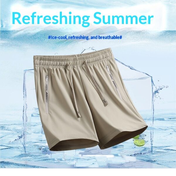 Quick-drying Loose-fitting Mens Sporty Casual Pants Thin Ice Silk Fabric - Image 58