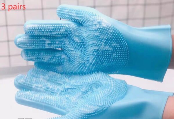 Silicone Dog Grooming Hair Comb Puppy Brush Glove Bath Cleaning Brushes Small Dog Cat Massage Pet Grooming Gloves - Image 12
