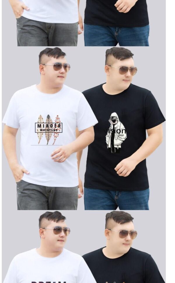 Men's Plus Fat  Size Loose Half Sleeve - Image 9