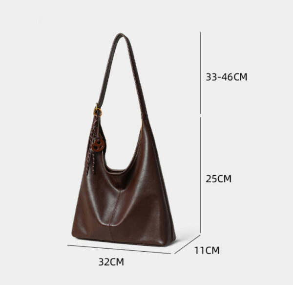 Commuter All-Match Genuine Leather Womens Bag - Image 21