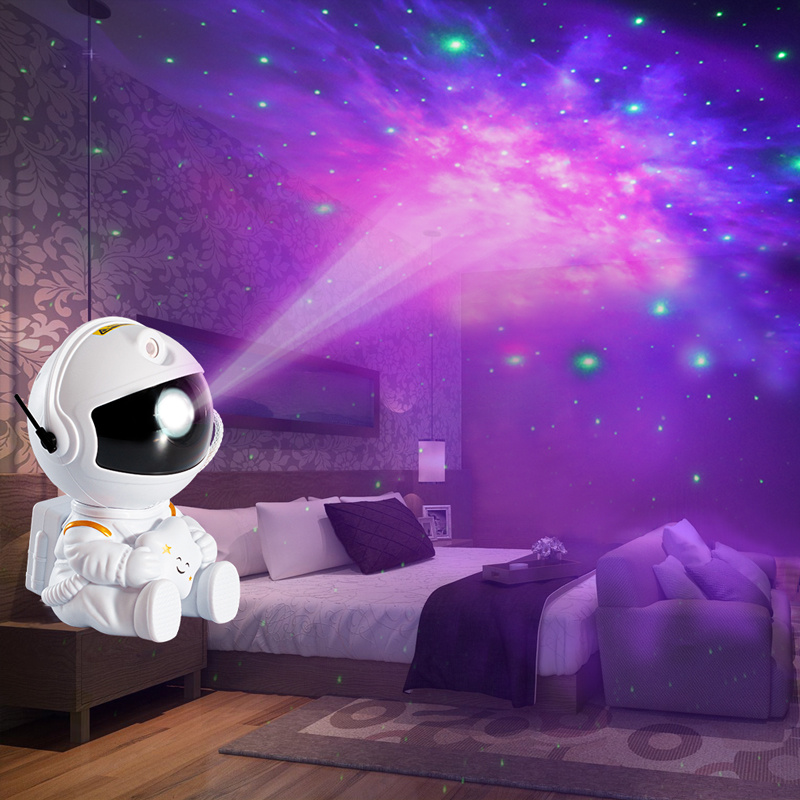 Mini Version Of Astronaut Star Projection Lamp Creative Gift Atmosphere Decorative Lamp Colorful Flowing Starry Night Light - Image 1