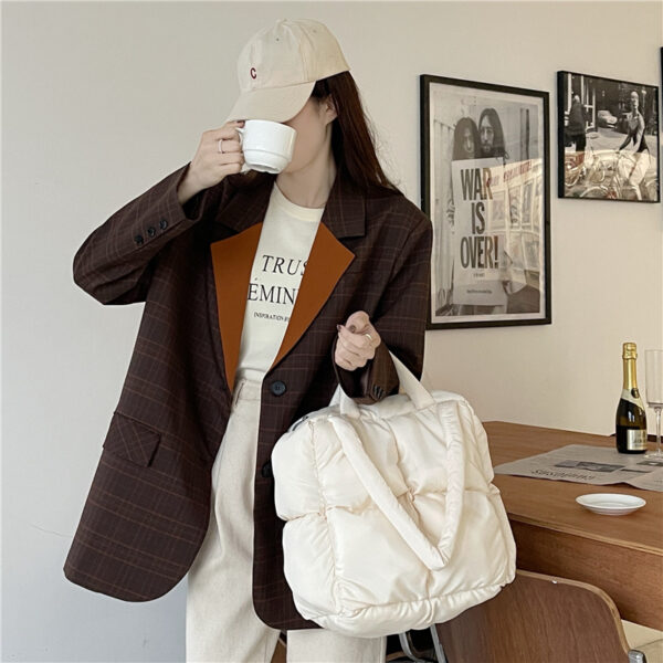 Handheld Niche Linggetote Bag Soft Down - Image 2