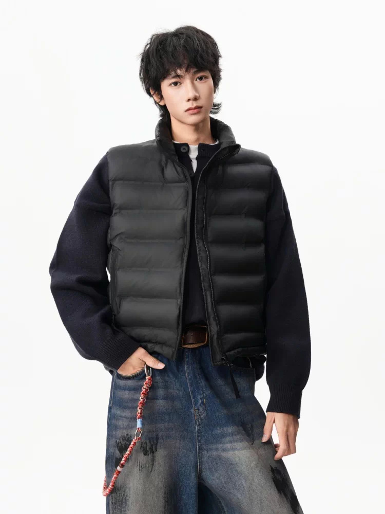 American Style Button-down Solid-color Cotton Jacket Vest - Image 8