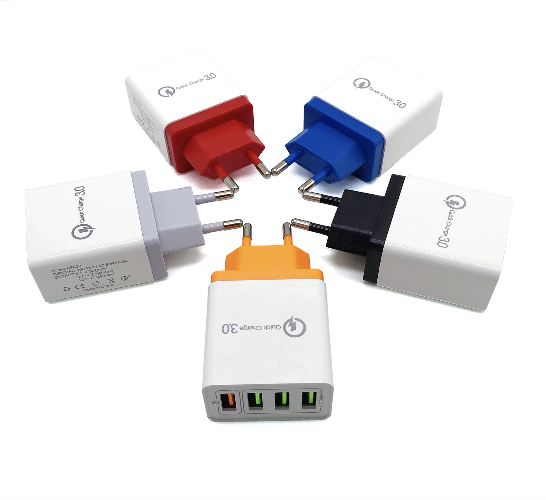 USB Charger Quick Charge 3.0 4 Phone Adapter For Tablet Portable Wall Mobile Charger Fast Charger - Image 10