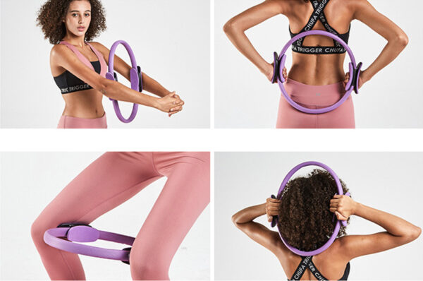 Yoga Fitness Pilates Ring Women Girls Circle Magic Dual Exercise Home Gym Workout Sports Lose Weight Body Resistance - Image 25