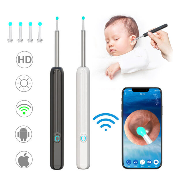 NE3 Ear Cleaner Otoscope Ear Wax Removal Tool With Camera LED Light Wireless Ear Endoscope Ear Cleaning Kit For I-phone - Image 39
