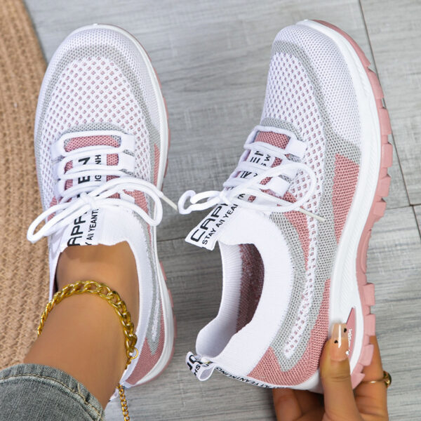 Women's Sporty Flyknit Mesh Shoes Low-cut Lightweight Casual And Versatile - Image 57