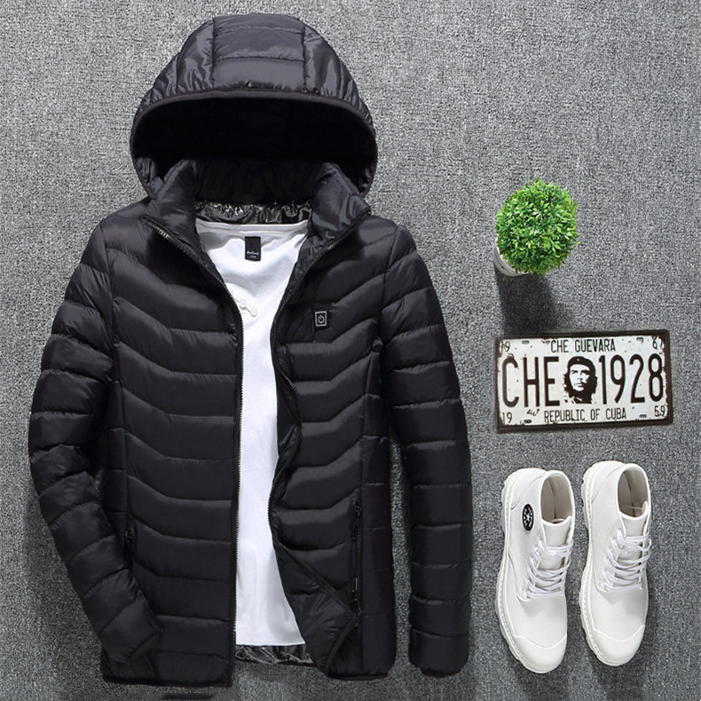 New Heated Jacket Coat USB Electric Jacket Cotton Coat Heater Thermal Clothing - Image 1