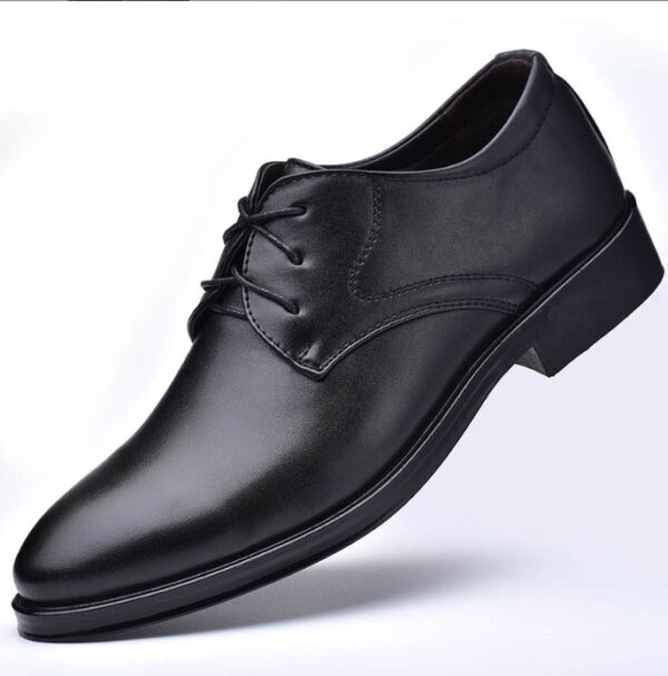 Black Shoes With Pointed Toe For Men - Image 16