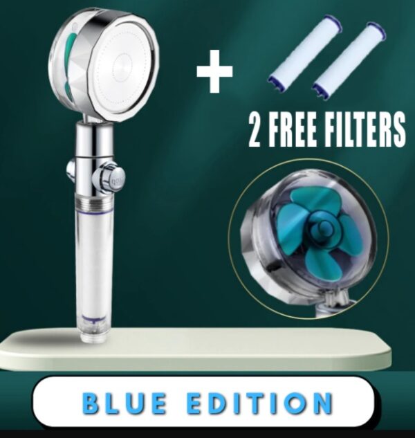 Shower Head Water Saving Flow 360 Degrees Rotating With Small Fan ABS Rain High Pressure Spray Nozzle Bathroom Accessories - Image 29