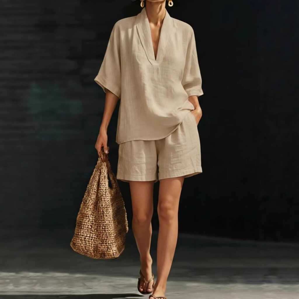 Summer Casual Loose Two-piece Set Fashionable Beach Wear
