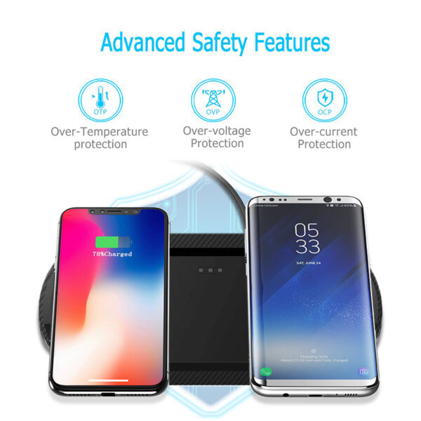 Wireless Charger Dual Mobile Phone Charger - Image 14