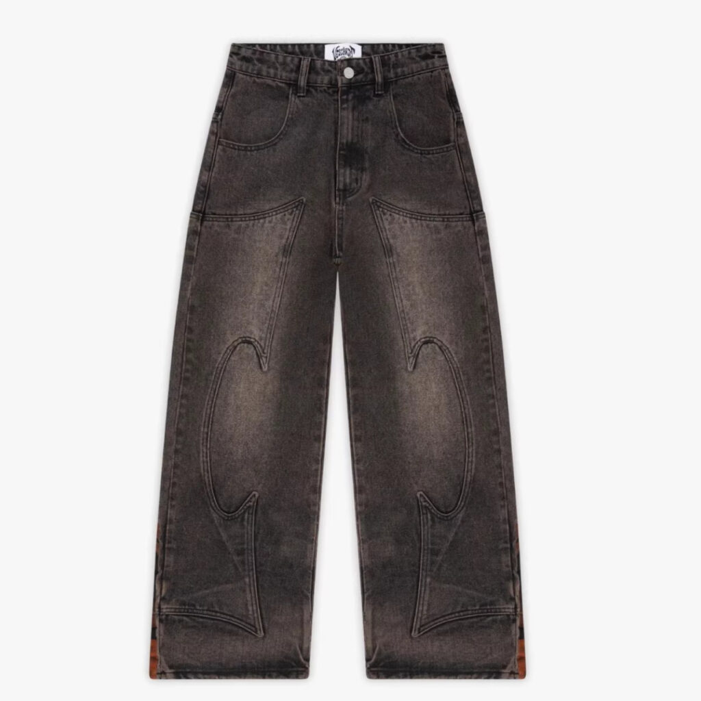 Retro American-style Heavy-stitch Embroidered Jeans For Men