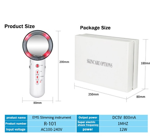Beauty Care Slimming Device Handheld Ultrasound Body Fat Remove Massager - Image 3