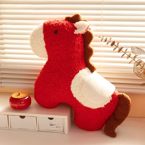 Plush Throw Pillow Spring Festival Horse Year New Decorative Ornaments - Image 2