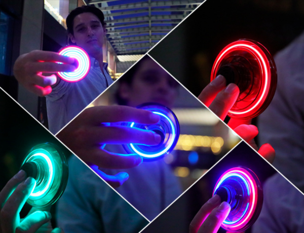 Mini Fingertip Gyro Interactive Decompression Toy Drone LED UFO Type Flying Helicopter Spinner Toy Kids - Image 19