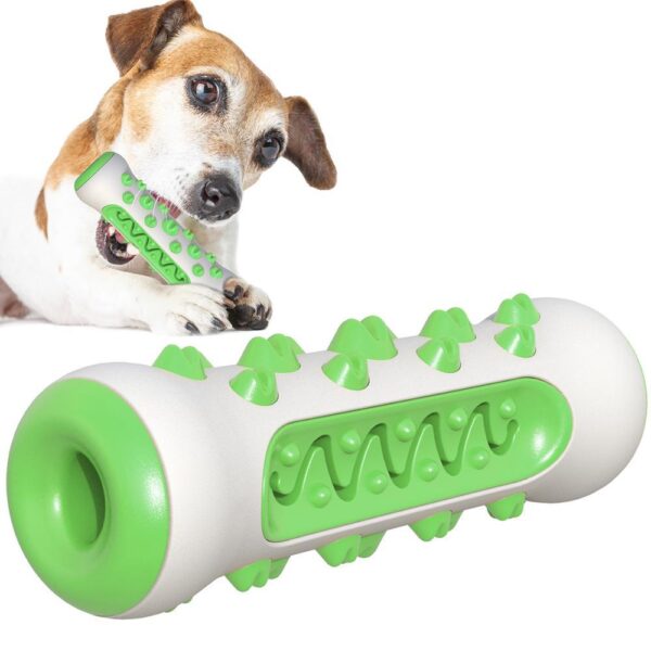 Dog Squeaky Toys For Aggressive Chewers, Tough Toothbrush Dog Chew Toy, Nearly Indestructible Rubber Toys For Pet Training, Teeth Cleaning, Playing And Chewing For Medium & Large Breeds - Image 5