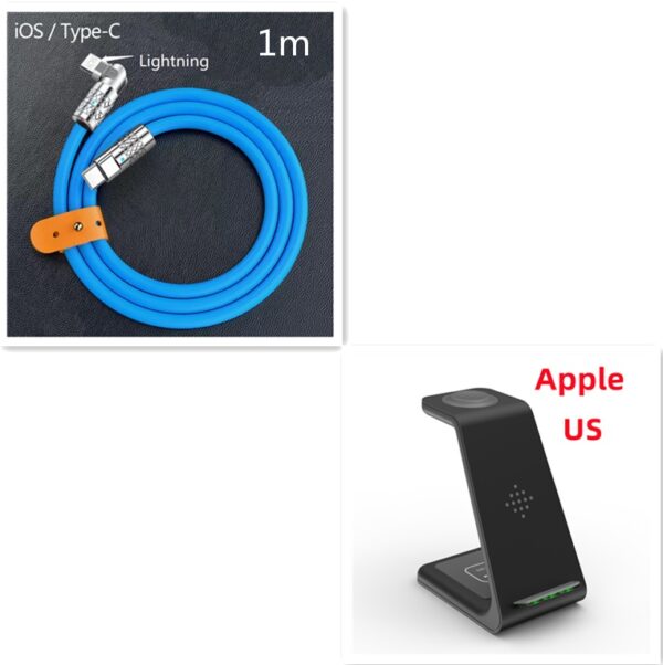 3 In 1 Fast Charging Station Wireless Charger Stand Wireless Quick Charge Dock For Phone Holder - Image 47