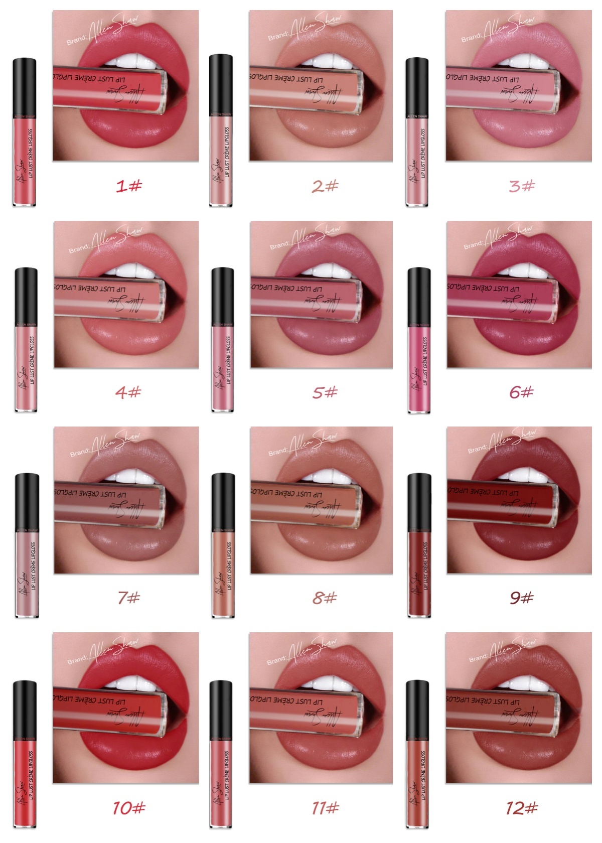 Silky Cream Texture Lip Gloss Aliexpress Shopee Cross-Border Exclusive Lip Glaze Lip Gloss Lipstick - Image 20