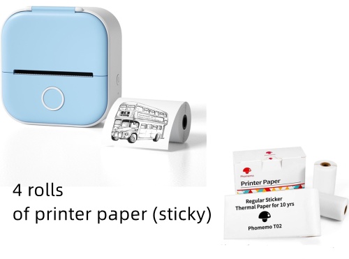 Portable Mini Thermal Label Printer Home Photo Printer Student Wrong Question Printer Bluetooth-compatible Mini Label Printer Price Tag - Image 22
