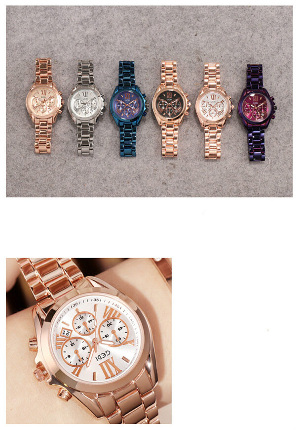 Luxury rose gold women casual watch - Image 9